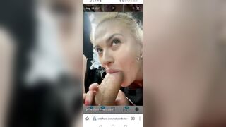 Blonda Suge Pula In Masina